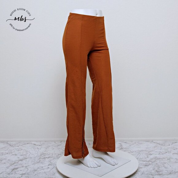 Zara Flowy High Waist Wide Leg Pants - Picture 2 of 9